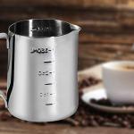 12oz Stainless Steel Milk Frothing Pitcher with Thermometer