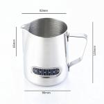 Stainless Steel Milk Frothing Pitcher with Thermometer