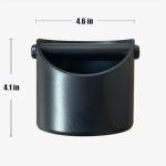 Barista Style Espresso Grounds Knock Box - Black