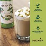 Monin Pistachio Syrup for Lattes and Cocktails