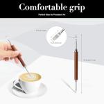 Latte Art Pen Set - Stainless Steel & Wood