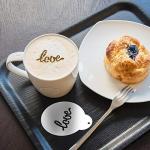15-Piece Coffee Art Stencil Set
