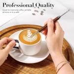 Latte Art Pen Set - Stainless Steel & Wood