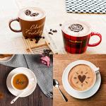 15-Piece Coffee Art Stencil Set