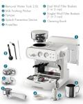 Hanrose 20 Bar Espresso Machine with Grinder and Frother
