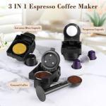 DIVINOCAFFÉ Mini Espresso Maker for Capsules and Powder