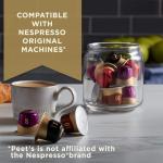 Peet's Coffee, Dark and Medium Roast Espresso Capsules Variety Pack, Compatible with Nespresso Original Machine - Intensity 8-11, 40 Count (4 Boxes of 10 Espresso Capsules)