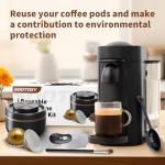 Sootozy Reusable Vertuo Pod Kit for Nespresso