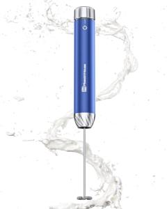 Rechargeable Milk Frother with Speed Control and Stand