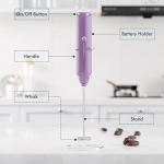 Handheld Milk Frother for Coffee and Lattes