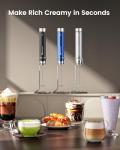 Rechargeable Milk Frother with Speed Control and Stand