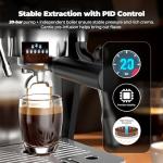 PwZzk Dual Boiler Espresso Machine with Grinder