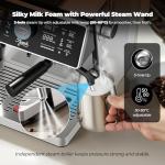 PwZzk Dual Boiler Espresso Machine with Grinder