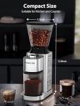 Aromaster Stainless Steel Coffee Grinder with Timer