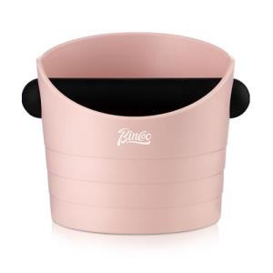 Pink Espresso Knock Box with Anti-Slip Base