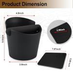 HOMEE Barista Knock Box with Silicone Tamper Mat