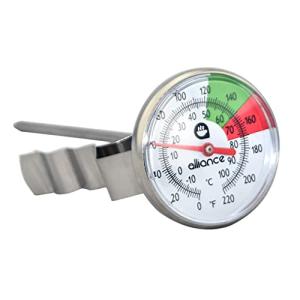 Milk Frothing Thermometer with Clip - White