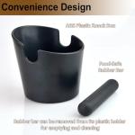 HOMEE Barista Knock Box with Silicone Tamper Mat