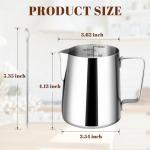Amrules 20oz Stainless Steel Milk Frothing Pitcher