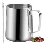 12oz Stainless Steel Milk Frother Pitcher and Pen