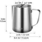 12 Oz Stainless Steel Milk Frothing Pitcher