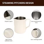Stainless Steel Milk Frothing Pitcher 12oz