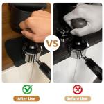 Extra Large Espresso Knock Box and Tamping Mat Set