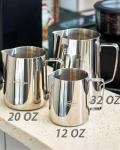 12oz Stainless Steel Milk Frothing Pitcher for Lattes