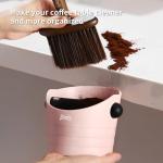 Pink Espresso Knock Box with Anti-Slip Base