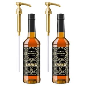 Café Le Rou Caramel Coffee Syrup 2-Pack