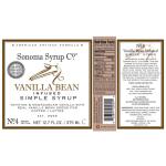 Sonoma Syrup Co. Vanilla Bean Simple Syrup 12.7 oz
