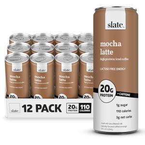 Slate Milk Mocha Latte Protein Iced Coffee 11oz 12pk