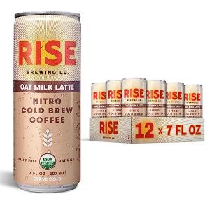 RISE Oat Milk Nitro Cold Brew Latte - 7 Oz