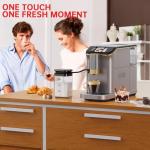PioneerWorks Automatic Espresso Machine with Grinder & Frother