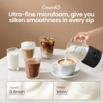 Casimhu 4-in-1 Electric Milk Frother and Steamer