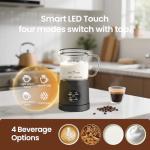 Casimhu 4-in-1 Electric Milk Frother and Steamer