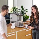 PioneerWorks Automatic Espresso Machine with Grinder & Frother
