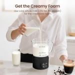 Casimhu 4-in-1 Electric Milk Frother and Steamer