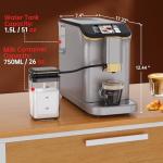 PioneerWorks Automatic Espresso Machine with Grinder & Frother