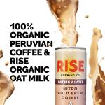 RISE Oat Milk Nitro Cold Brew Latte - 7 Oz