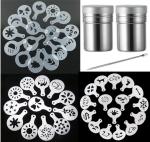 Magnoloran 44 Coffee Stencils and Art Tools Set
