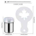 72-Piece Coffee and Latte Art Stencil Set