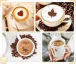Magnoloran 44 Coffee Stencils and Art Tools Set