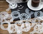 Magnoloran 44 Coffee Stencils and Art Tools Set