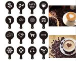 Magnoloran 44 Coffee Stencils and Art Tools Set
