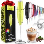 Zulay Handheld Milk Frother - Foam Maker in Green