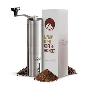 JavaPresse Manual Coffee Grinder with Adjustable Settings