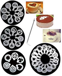Magnoloran Coffee Stencils and Latte Art Pen Set