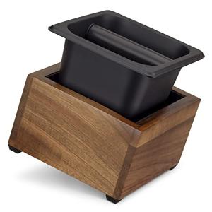 Navaris Stainless Steel Espresso Knock Box with Bar