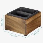 Navaris Stainless Steel Espresso Knock Box with Bar